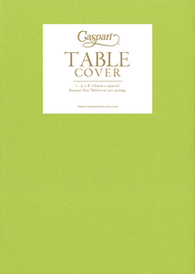 Lime Green-Paper Linen Solid Airlaid Tablecover