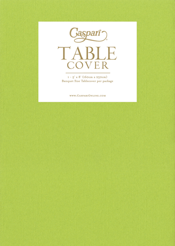 Lime Green-Paper Linen Solid Airlaid Tablecover