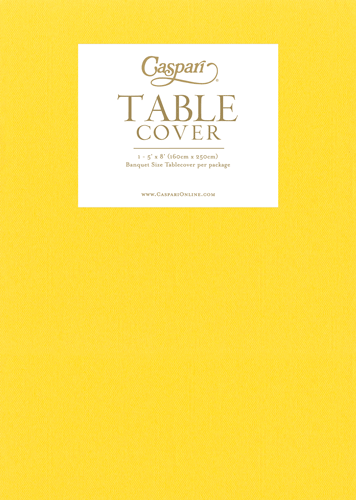 Yellow-Paper Linen Solid Airlaid Tablecover