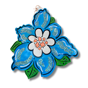 Blue House "Float" Flower Door Hanger