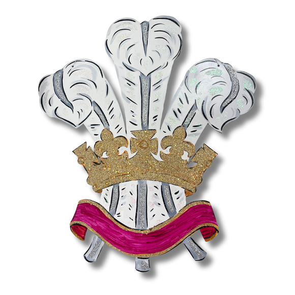 Crown with Plumes Door Hanger