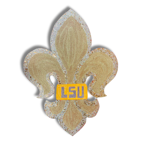 LSU Fleur-de-lis Door Hanger