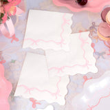 Scallop Bows Cocktail Napkins