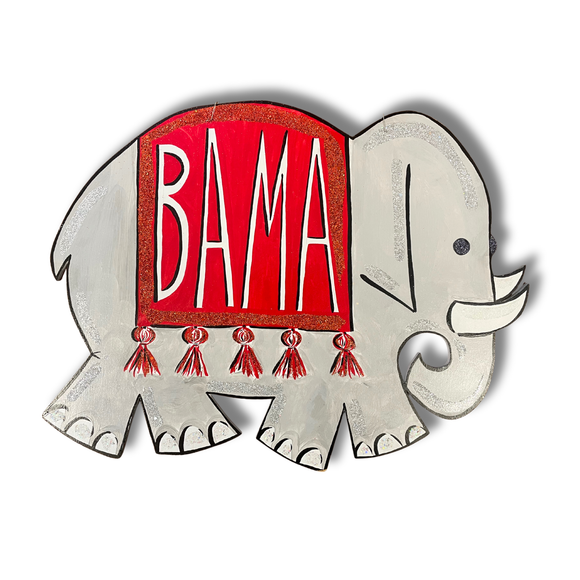 Alabama Elephant Door Hanger