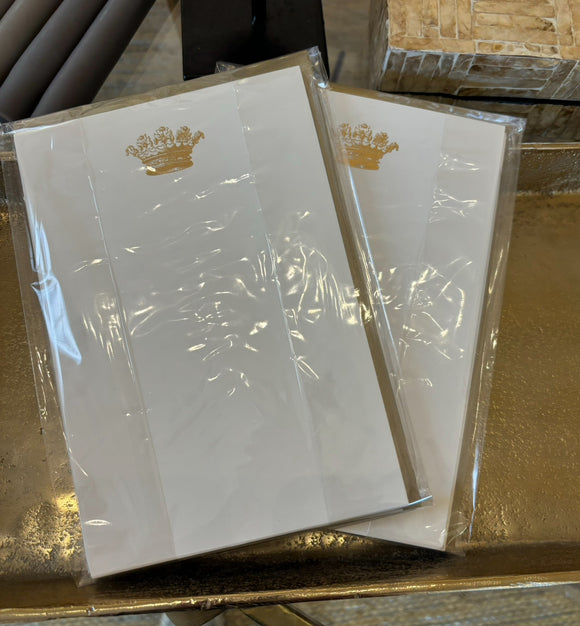 Cards with Crown Design and Envelopes