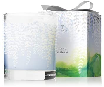 Thymes White Wisteria Candle