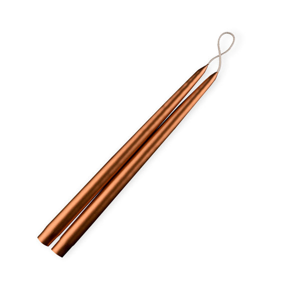 Metallic Copper Tapers- 1 Pair
